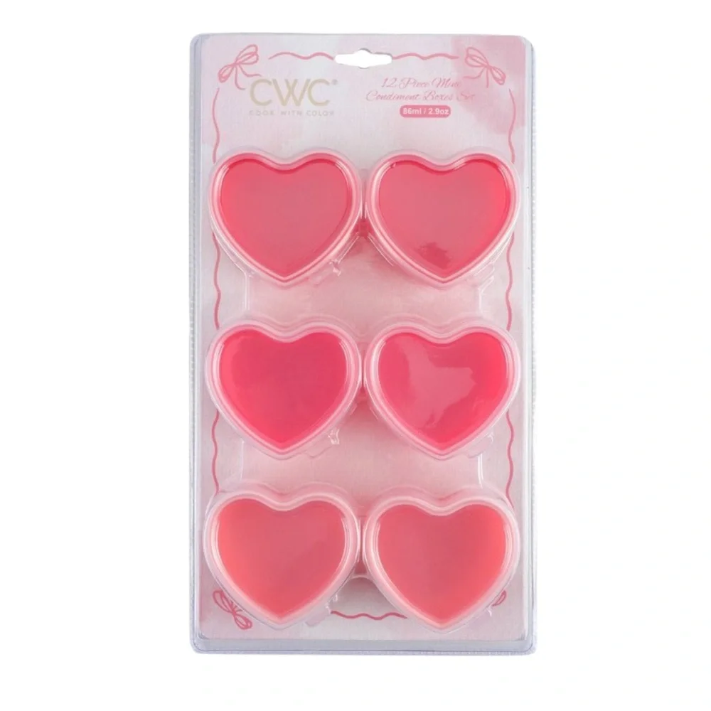 Cook With Color 6pk Small Heart Containers from Target - Picture 1 of 4